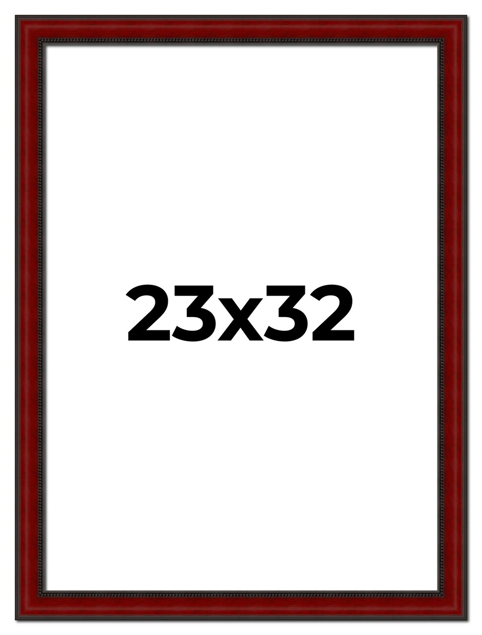 23x32 Weathered Red Picture Frame - UV Acrylic, Foam Board Backing, Hanging Hardware